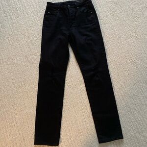 Ag Alexis slim high rise vintage black jeans. Size 27 button fly